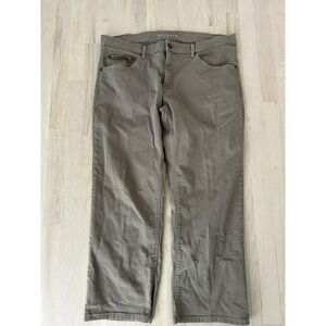 MOTT AND BOW Mercer Green Jeans Sz 38 Cotton Blend Straight Fit